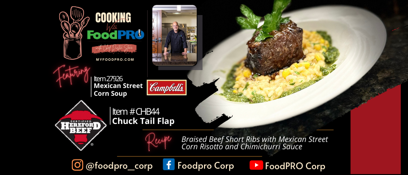 Certified Hereford Beef Braised Beef Short Ribs with Mexican Street Corn Risotto